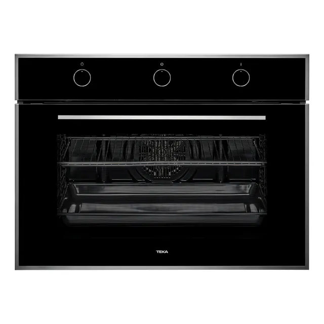 Horno empotrable a gas con grill eléctrico (Multigas) Teka Maestro HLF 824 75L cristal negro