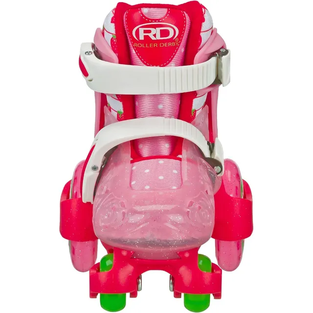 Patin Roller Derby De Fresas Ajustable Niñas 29-33