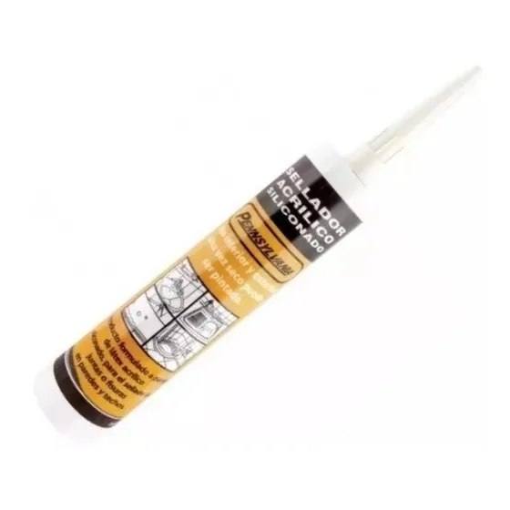 6 Sellador Acrílico Pintable Siliconado 300 Ml Pennsylvania
