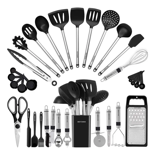 Juego De 33 Utensilios Para Cocina De Silicona.