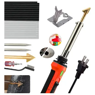 Solutionssolu Kit Soldador De Plástico 100w Reparación De Parachoques Y Kayaks Con Accesorios