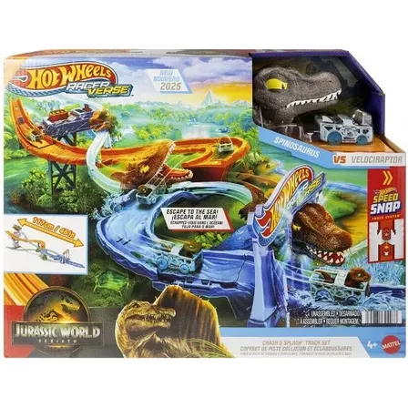 Pista Hot Wheels Racer Verse - Jurasic World Rebirth - Jfp32 Colorido