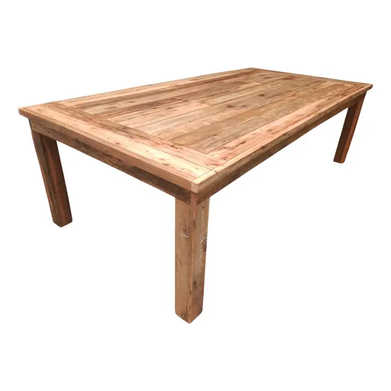 Mesa Rustica De Madera Reutilizada 240x120 Eucalipto