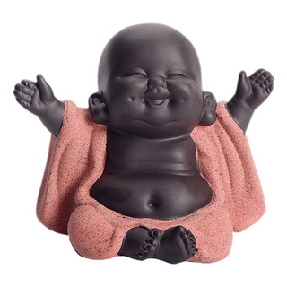 * Adornos De Estatuilla De Estatua De Buda Feliz Sonriente * Adornos De Estatuilla De Estatua De Buda Feliz Sonriente