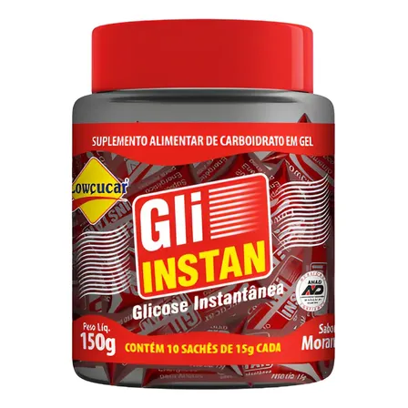 Glicose Instantânea Gli-instan Morango Pote Com 10 Sache 15g