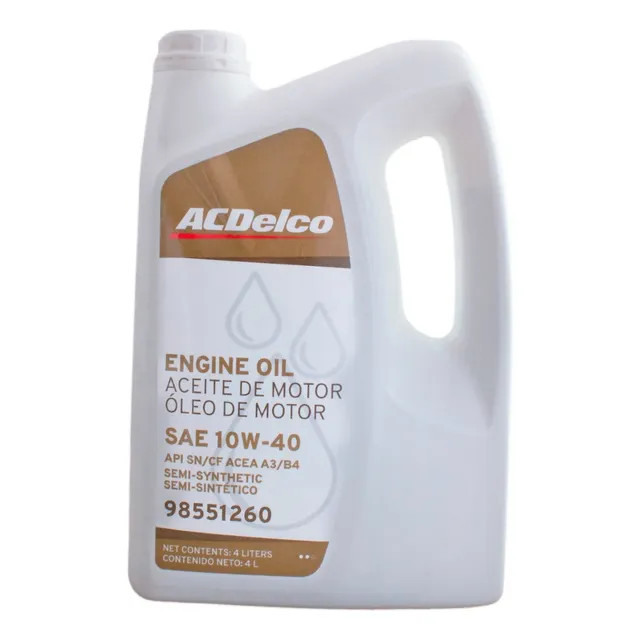 Aceite Acdelco Semi Sintetico 10w40 X 4lts
