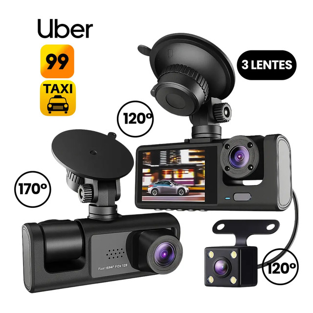 3 Câmera Automotiva Veicular Carro Hd Noturna 1080p Icarbonx 3 Câmera Automotiva Veicular Carro Hd Noturna 1080p Icarbonx