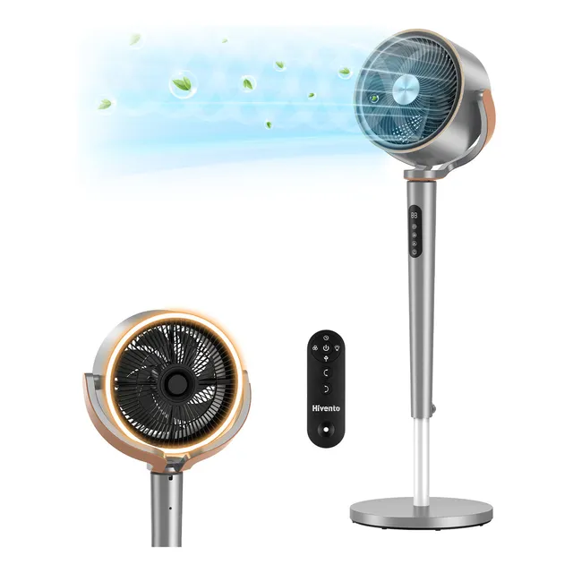 Ventilador de Pedestal Silencioso Hivento Purificación Aire Hivento XJ-903 color negro