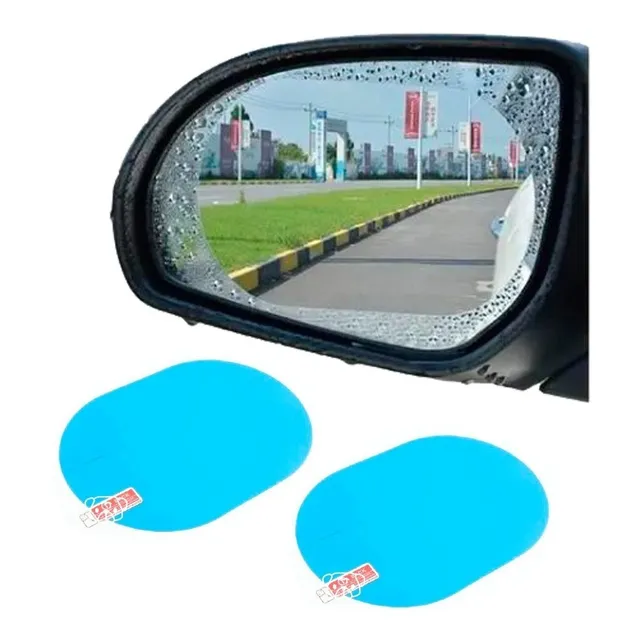 Sticker Antilluvia Impermeable Espejo Retrovisor Carro Moto