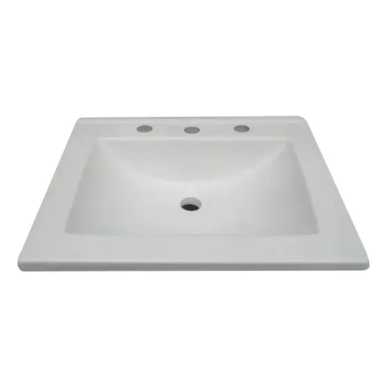 Bacha Mesada Maral 40 Vanitory Fabica Fibra Pileta Marmolina