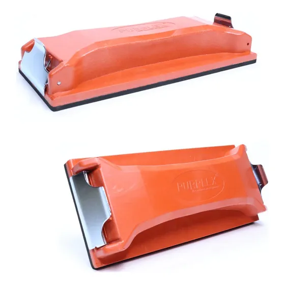 Taco P/ Lixamento Nivelador 204 X 68mm Purplex C/ Presilhas