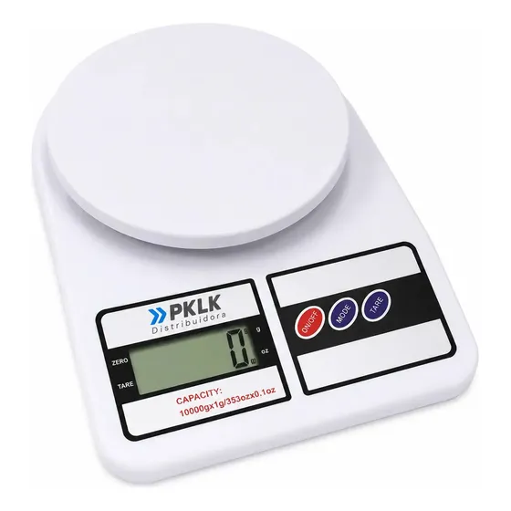 Balança De Cozinha Digital Pesa Até 10kg Branco Pklk