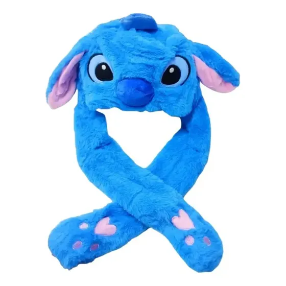 Gorro Stitch Kuromi Pikachu Levanta Orejas Tierno Kawaii Azul Y Rosa Unico Algodón Suave