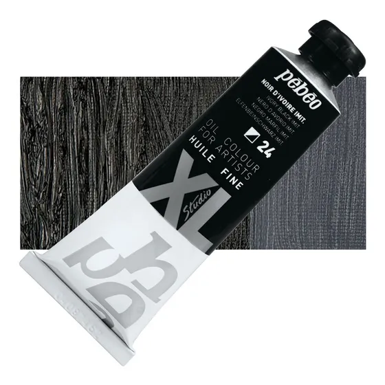 Tubo Pintura Oleo 37ml Pebeo Studio Xl Diferentes Colores Color Del Óleo 024 Negro Marfil