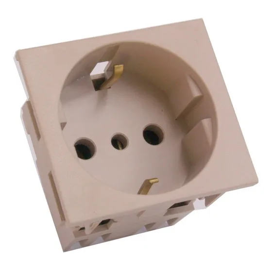 Modulo Toma Shucko Ave Conatel Color Bege 