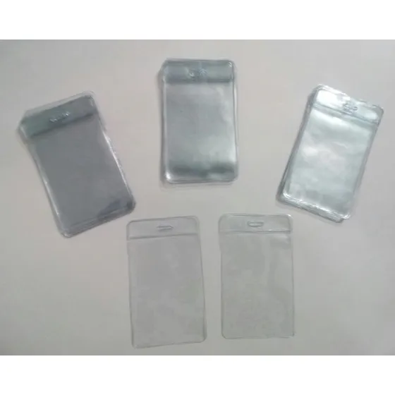 Funda Porta Credencial Transparente 6,7 X 11 Cm 