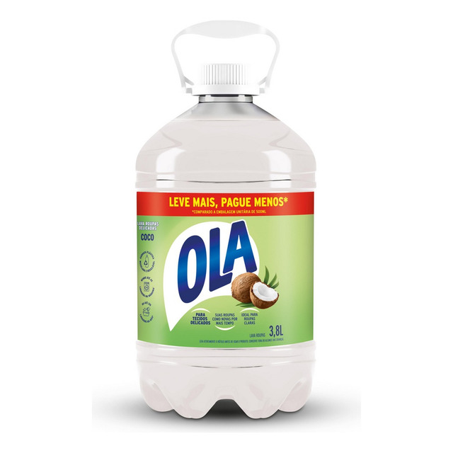 Sabão Líquido Para Roupas Delicadas Ola Coco 3.8l Sabão Líquido Para Roupas Delicadas Ola Coco 3.8l