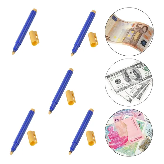 Pluma Detectora De Billetes Falsos X5 Boligafo Lapiz Ar228