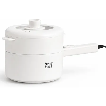 Panela Elétrica A Vapor 2l Multifuncional Antiaderente Branco 127v 60hz