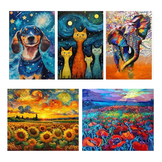 Diamond Painting Kit Pintura Diamantes 50x40 Varios Diseños