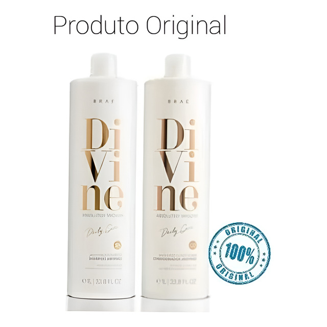 Kit Braé Divine Smooth Shampoo E Condicionador 1 Litro Kit Braé Divine Smooth Shampoo E Condicionador 1 Litro