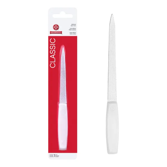 Lima de uñas mediana Classic Mundial, 16 cm, L1196-6bp