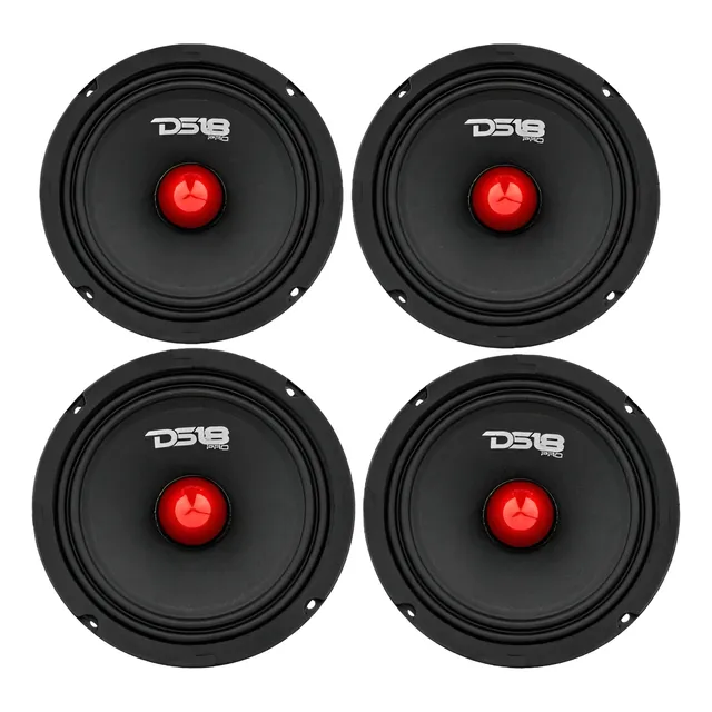 Paquete De 4 Medios Rangos De 6.5 Pulgadas Ds18 Pro-gm6.4b