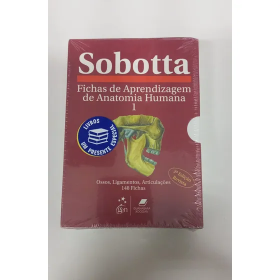 Livro Fichas De Aprendizagem De Anatomia Humana Vol 1 - Sobotta [2014]