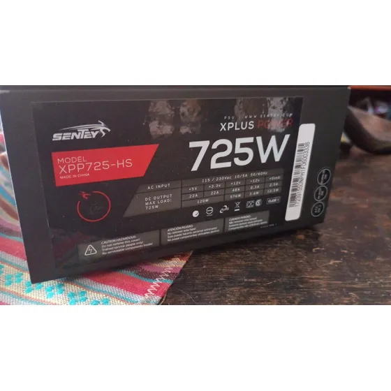 Fuente De Pc Gamer Sentey Xplus Power 725w(xpp725-hs)mallado