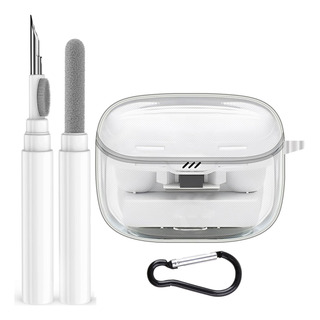 Funda Transparente Para Jbl Tune Buds 2 Case + Limpiador Funda Transparente Para Jbl Tune Buds 2 Case + Limpiador
