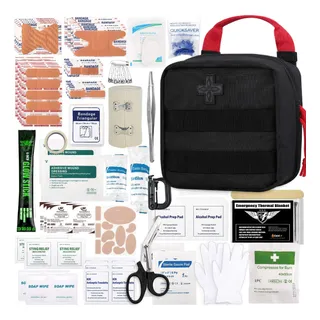 Kit De Primeros Auxilios Tácticos 180 Piezas Negro Kit De Primeros Auxilios Tácticos 180 Piezas Negro