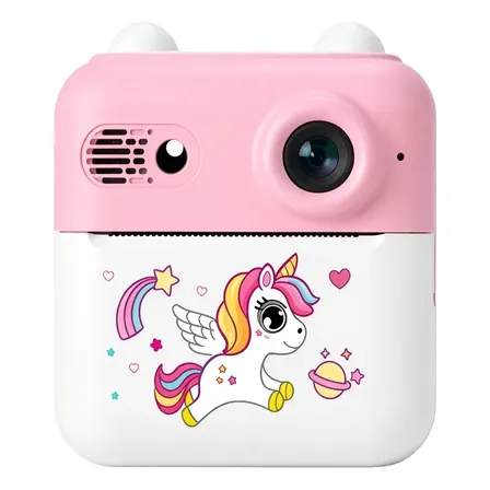 Câmera Instantânea Divertida Infantil Hd Com Tema Cartoon