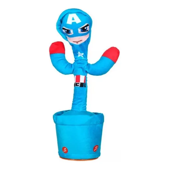 Peluche Cactus Bailarin Marvel Con Luces Y Sonidos 32cm     