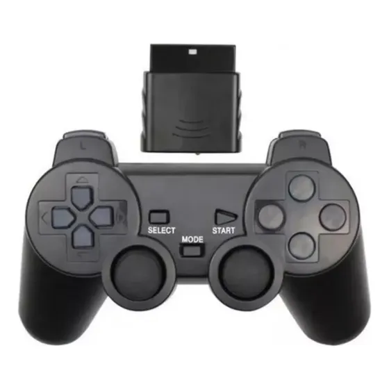 Controle Compativel Playstation 2 Sem Fio Manete Ps2 Ps1 Wireless