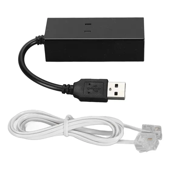 Modem De Fax Usb 2.0 56k External Dial-up Data Plug And Play