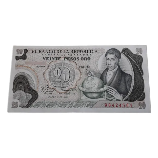 Colombia 20 Pesos Oro 1982 Sin Circular Unc