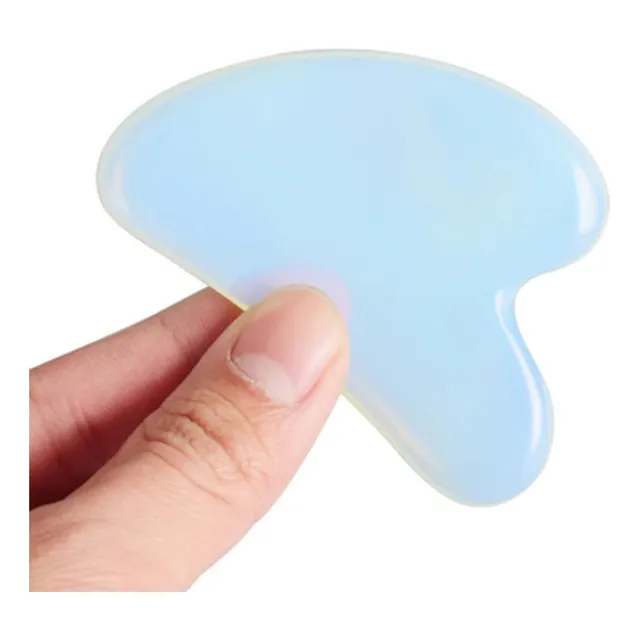 Gua Sha Masajeador Facial/corporal 100% Cuarzo Piedra Luna