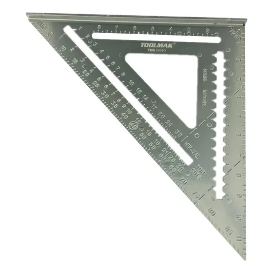 Escuadra talon rápida 12 pulgadas Toolmak TMK19640 Plateado