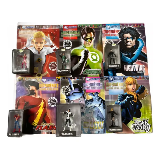 Dc Comics Figuras De Plomo - Coleccion Aguilar