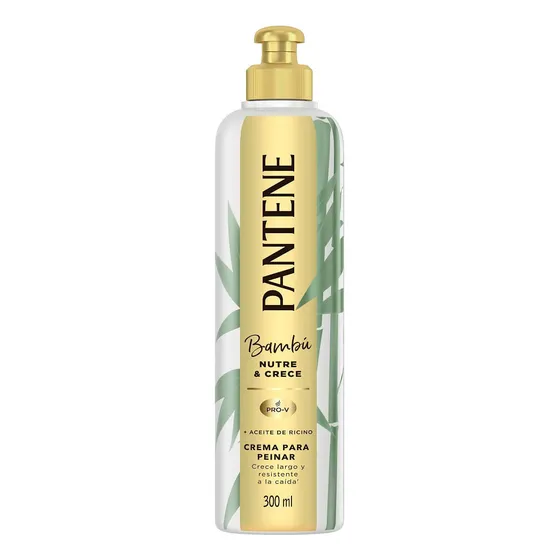 Crema De Peinar Pantene Bambú Nutre Y Crece X 300 Ml