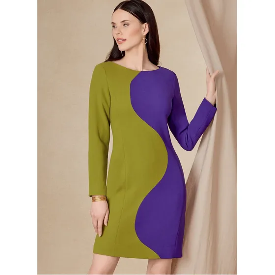Vogue Patron Costura V1819  Vestido Mujer Tamaño: B5