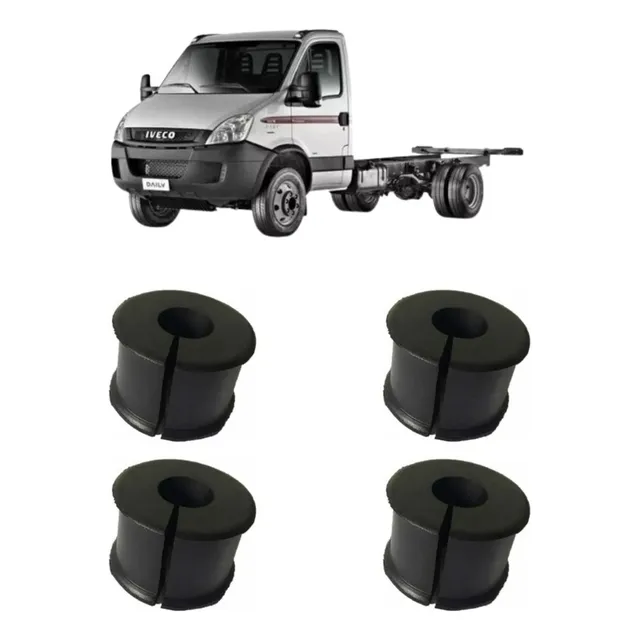  Kit 4 Bucha Barra Estab Diant P/ Iveco Daily 35.10 55c16...