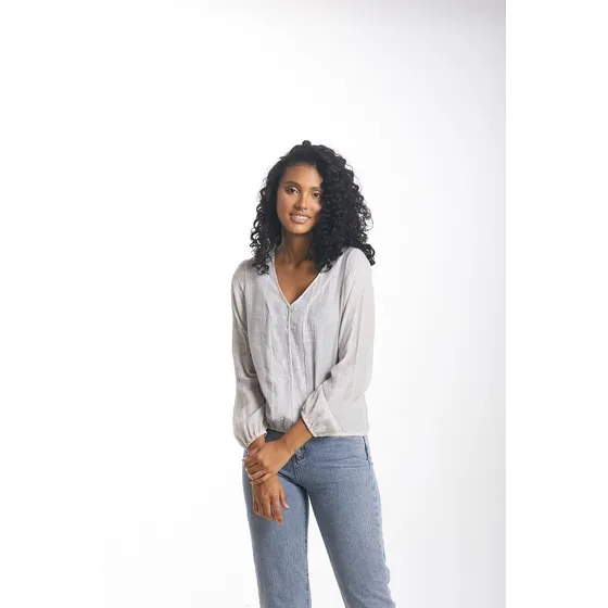 Blusa Tela Arrugada Gris Liga En Ruedo Saints Clothes