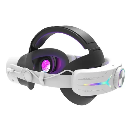 Correa Cabeza Para Meta Quest 3/3s Con 12000mah Baterías Blanco