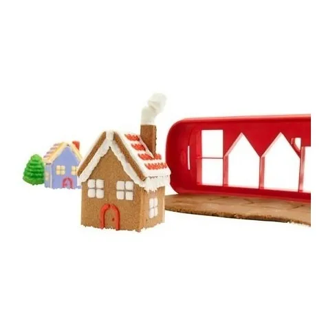 Molde Para  Hacer Casas 3d De Galletas