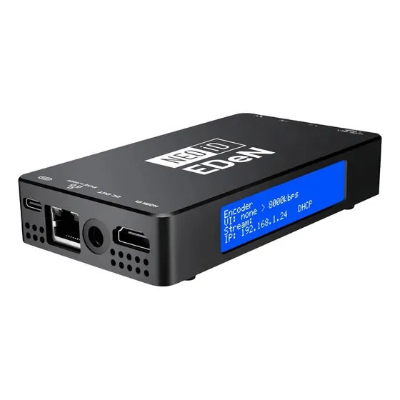 Encoder Streaming Neoid Eden Hdmi Ndi 4k Ultra Hd Cor Preto 127/220v