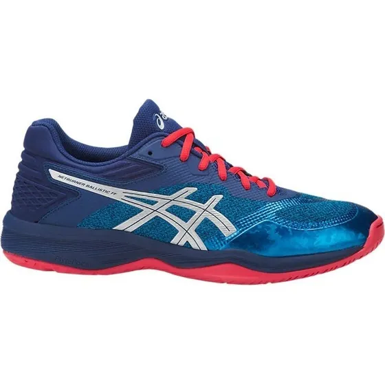 Tenis Ascis Netburner Ballistic Ff / Hombre / Azul / Rojo