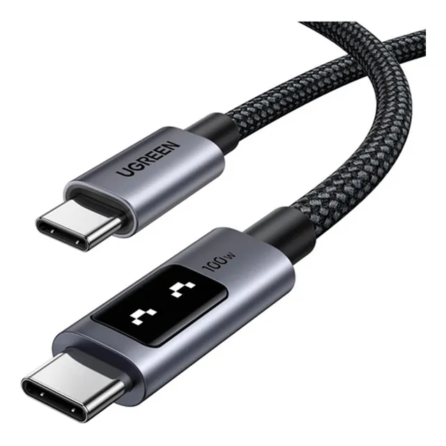 Cabo Turbo Pd Uno Ugreen Duplo Usb Tipo-c 100w 5a - 3 Metros