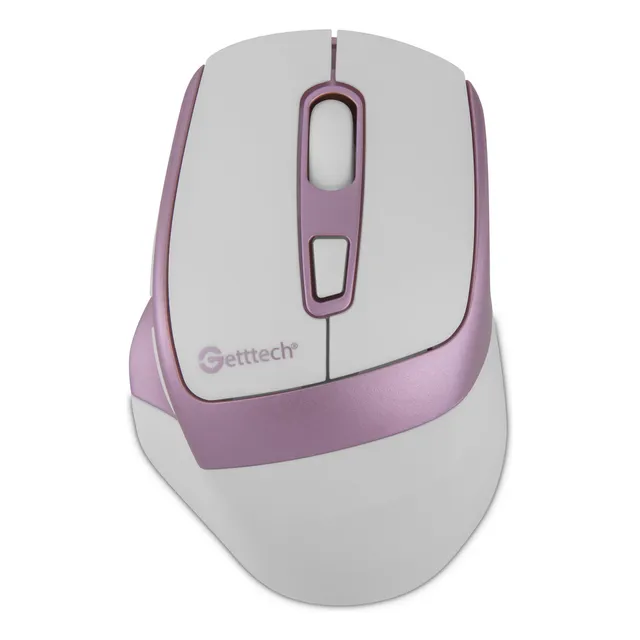 Mouse Inalámbrico Getttech , 2.4 Ghz, 5m De Conexión, Ratón Ergonómico De Dpi Ajustable De 3 Niveles, Ratón Inalámbrico Con Receptor Usb, Mouse Inalámbrico Para Pc, Portátil, GGM-STDBW-01-PK