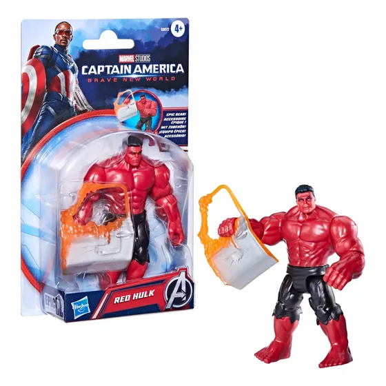 Marvel Captain America - Figura De Acción Hulk Rojo